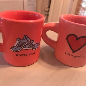 Two Life Is Good Coffee Mugs